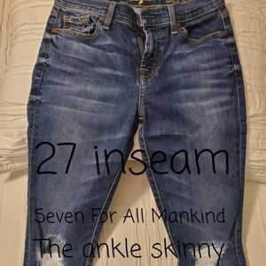 Seven for all mankind skinny jean